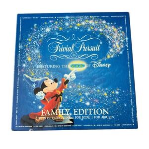 Trivial Pursuit Featuring the Magic of Disney Family Edition Board Game Vintage